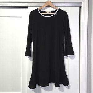 Michael Kors black dress with white trim size medium